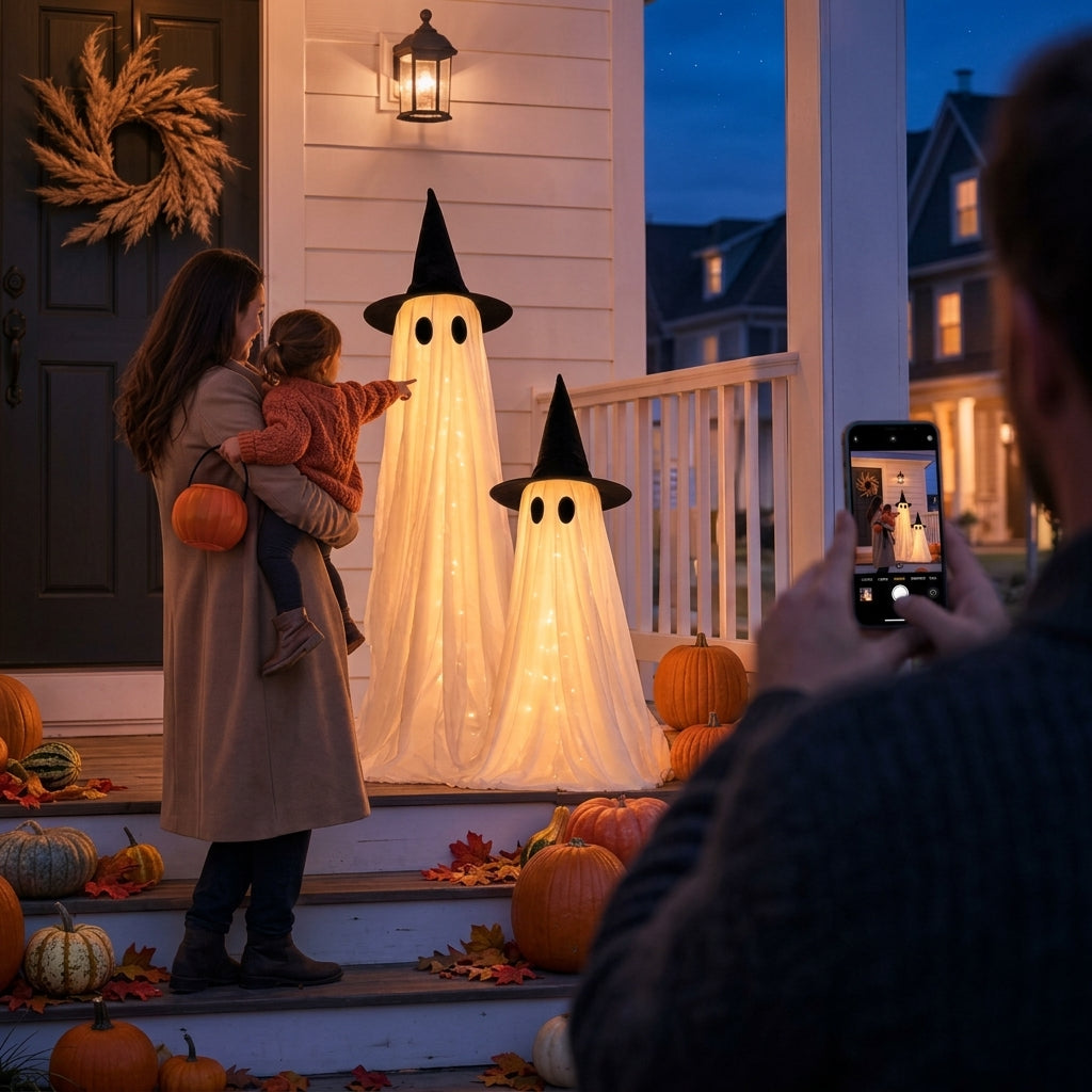 Hallowa™ - 2-Pack 5FT Light-Up Ghosts