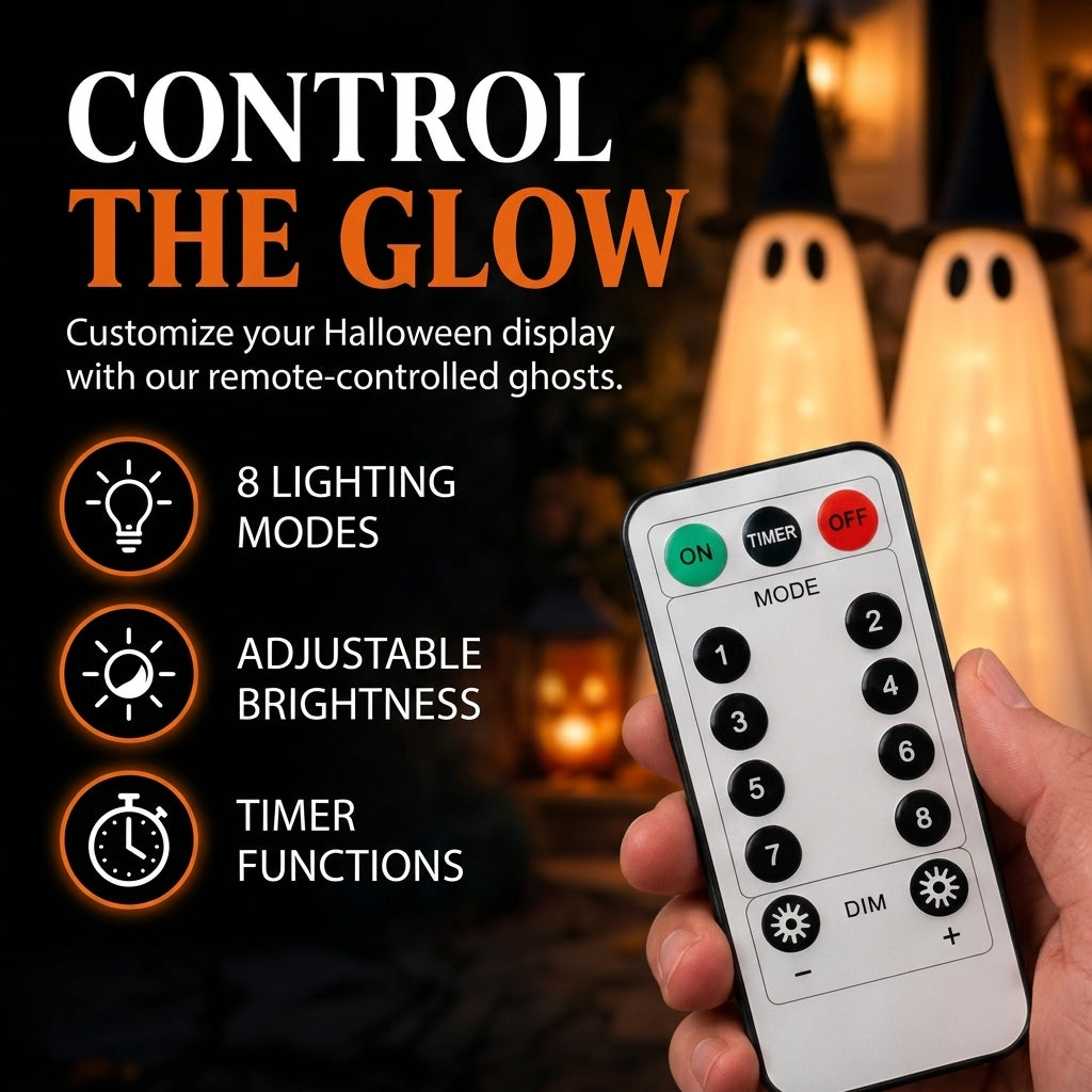Hallowa™ - 2-Pack 5FT Light-Up Ghosts